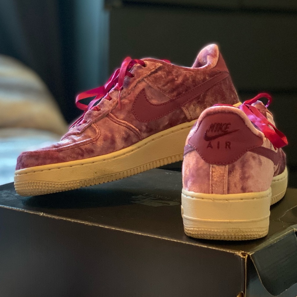 Velvet Air Force Ones